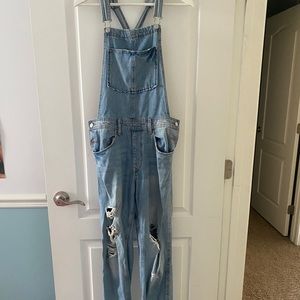 Long Denim Overalls